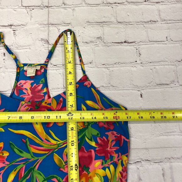 J Crew Women Hawaiian Tropical Racerback Cami Tank Top Size 4 Blouse B276 -4 - Picture 4 of 12